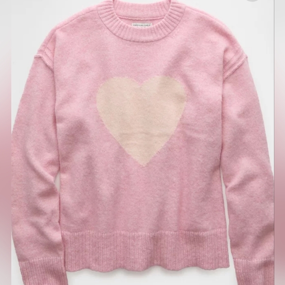 M🩷American Eagle Whoa So Soft Valentine's Day Sweater - Picture 5 of 12